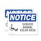 Signmission Service Animal Relief Area Sign With Symbol, 10 in W x Rectangle, Vinyl Decal OS-2PACK-NS-D-710-L-18289 - alternate 1